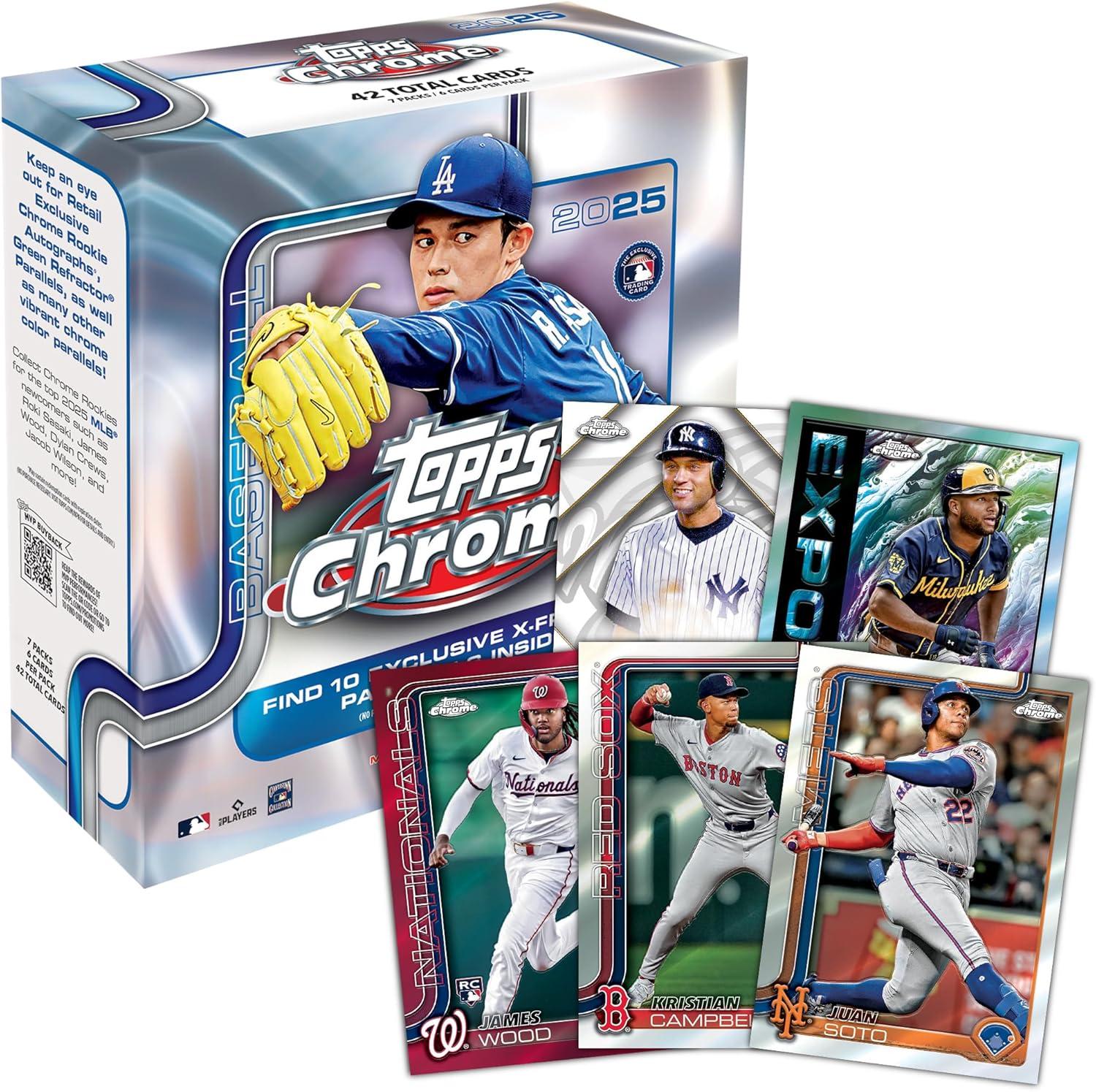 image2025 Topps Chrome Baseball  Factory Sealed  Mega Box