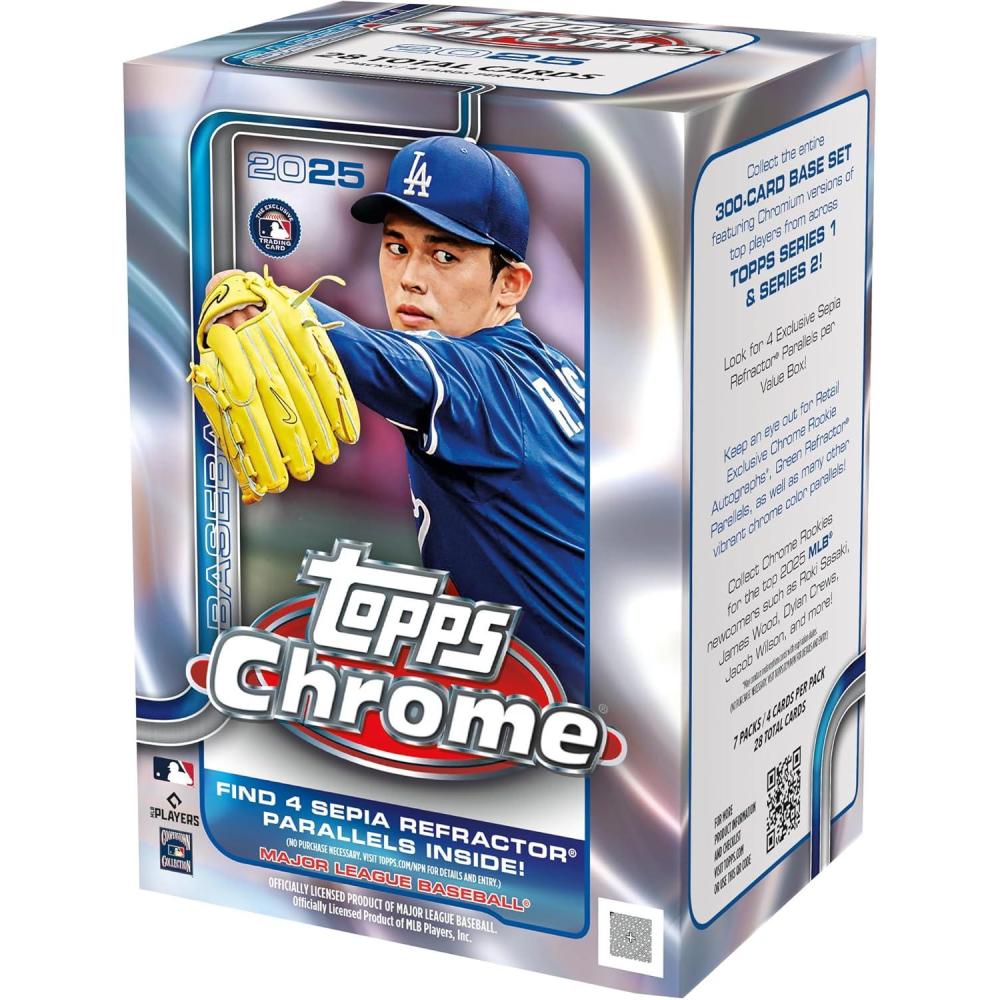 imageTopps 2025 Chrome Baseball  Factory Sealed  Value Box