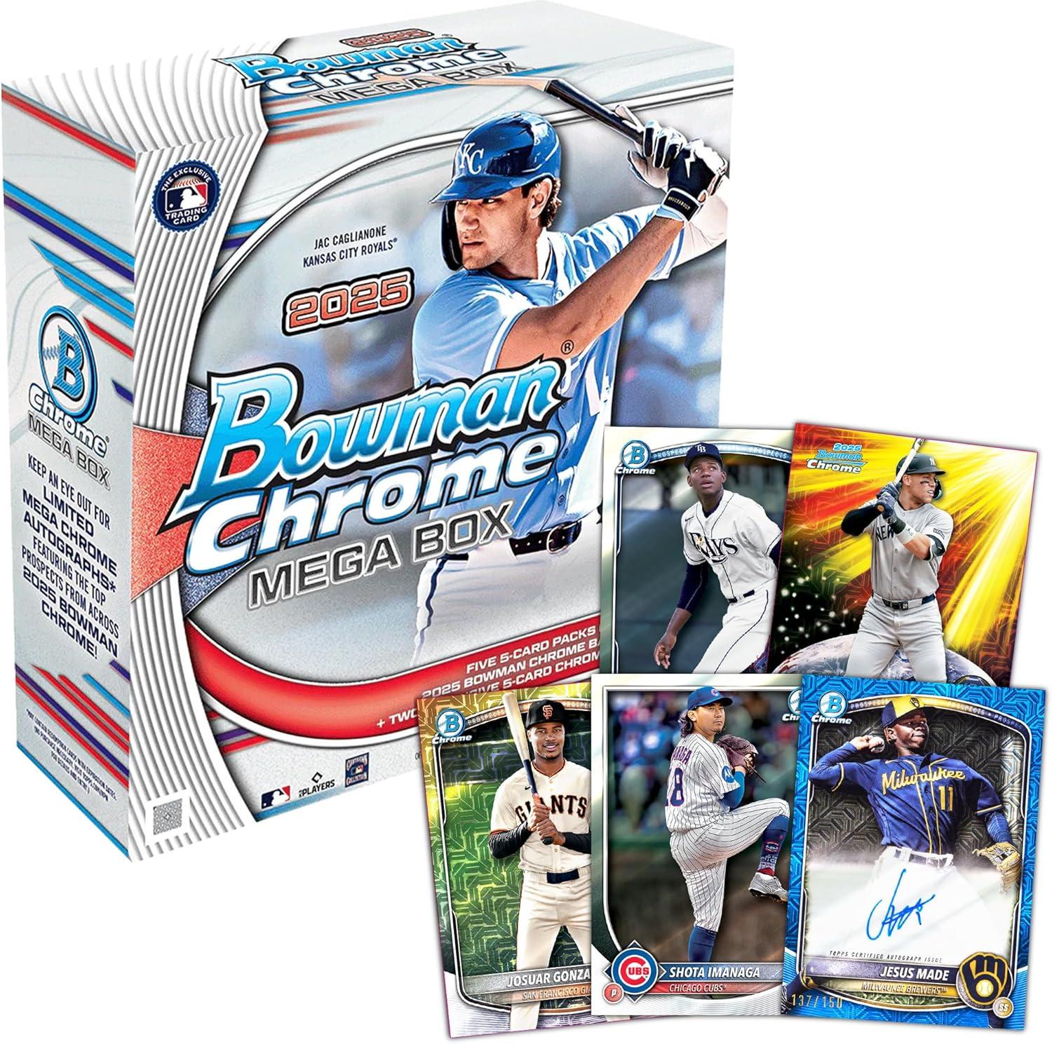 image2025 Bowman Chrome Baseball  Factory Sealed  Mega Box