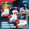 image2025 Bowman Chrome Baseball  Factory Sealed  Mega Box  35pt 3x4 Top Loaders 100 Count and Standard Size Clear Rigid Card Holders for Trading Card Protection