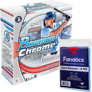 image2025 Bowman Chrome Baseball  Factory Sealed  Mega Box and Penny Sleeves 500 Count  Standard 25quot x 35quot Soft Card Sleeves